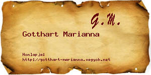 Gotthart Marianna névjegykártya