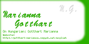 marianna gotthart business card